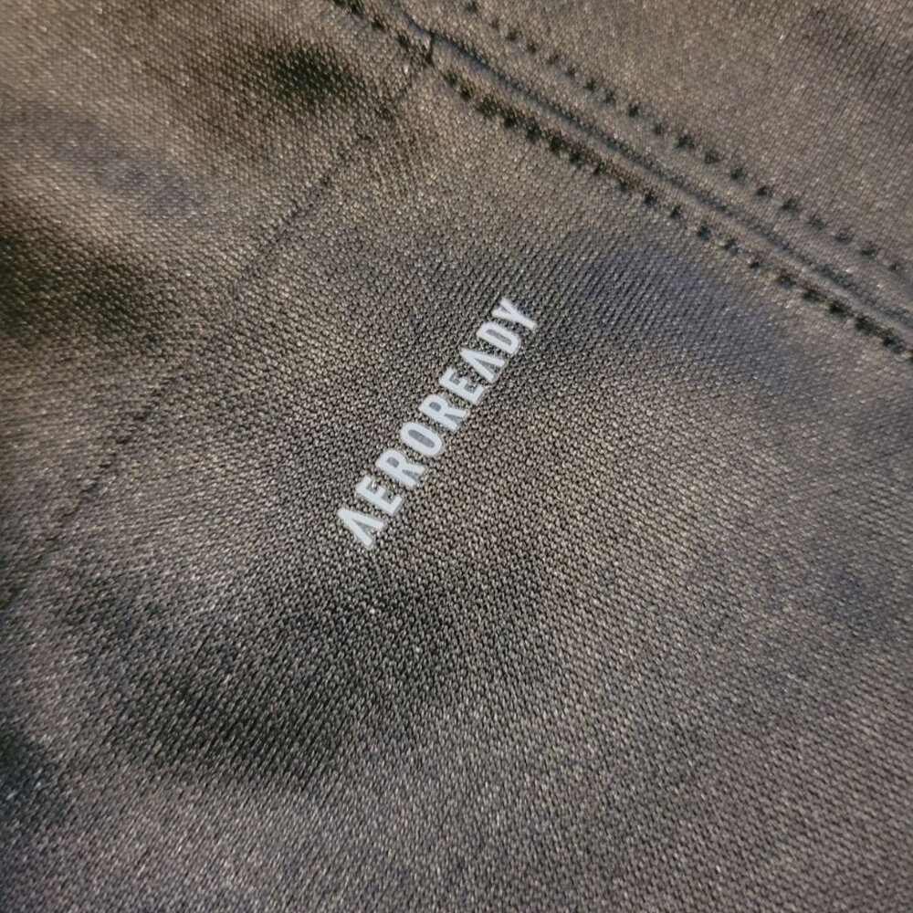 NWT Adidas Fleece Hoodie Women's M Black Game & Go Aeroready - Picture 6 of 9